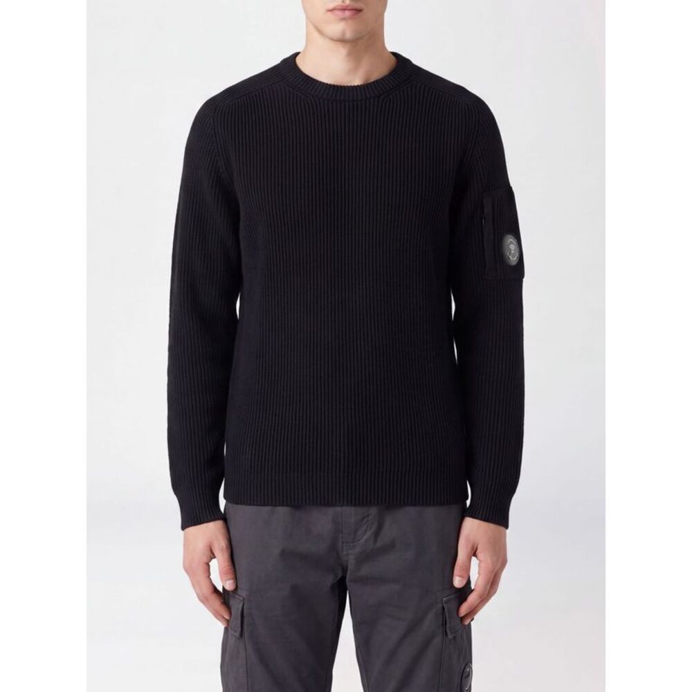 C.P. Company Men Crewneck Jumper C.P. Company In Cotton With Contrasting Logo